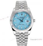 JVS Factory 1:1 Swiss 3235 Rolex Datejust II Jubilee New Baby Blue Watch
